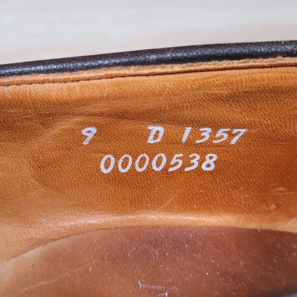 Allen Edmonds Foley Loafers Mens 9 Brown Leather Penny Weave Split Toe USA Made main image 7